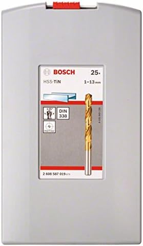 Bosch Professional 25tlg. Metallbohrer-Set HSS-TiN ProBox Durchmesser: 1.0 - 13.0, Durchmesser: 1.0