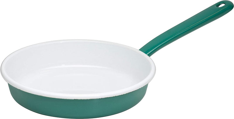 Riess, 0290-111, Omelettpfanne 20cm, NAT.G.Dark, emailierter Stahl, Grün, 0,666kg, 20cm Durchmesser,