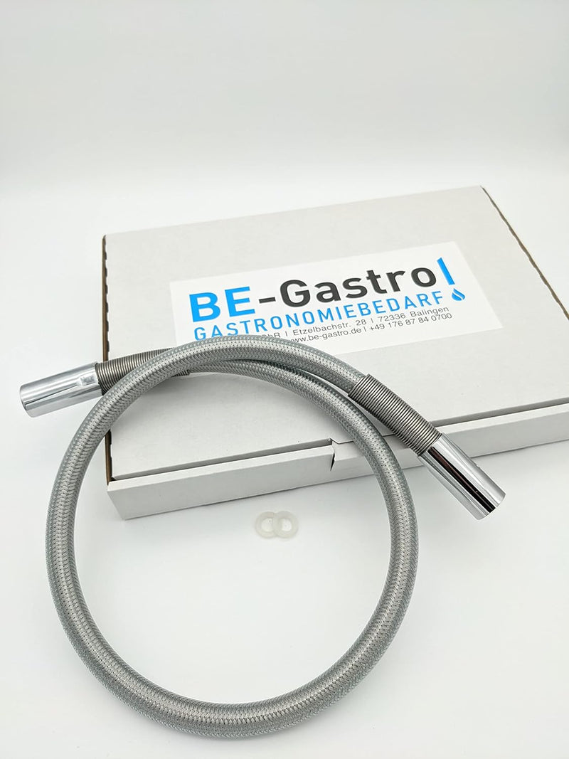 BE-GASTRO I Profi Gastroschlauch Brauseschlauch 100cm inkl. Spezial-Knickschutz | 1/2" Standard-AG |