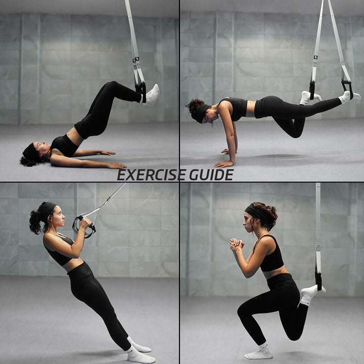 Suspensionstraining Trainingsgeräte, Sport Geräte, belastbar bis 300 kg, verstellbar von 145 bis 200