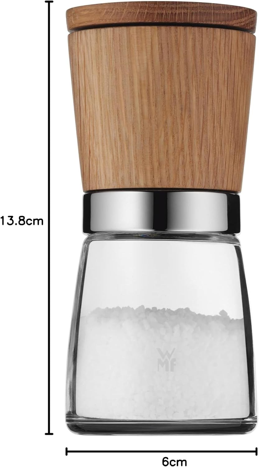 WMF Ceramill Nature Salz und Pfeffer Mühle, unbefüllt, für Salz, Pfeffer, Chilli, Salzmühle, Pfeffer