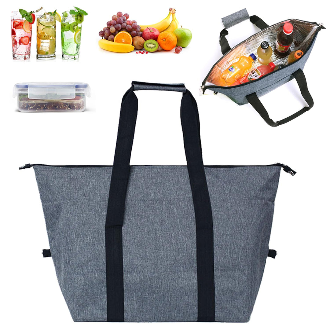 20L Grosse Kühltasche, Picknicktasche, Thermotasche, faltbar, isolierte Lebensmitteltaschen, grosse