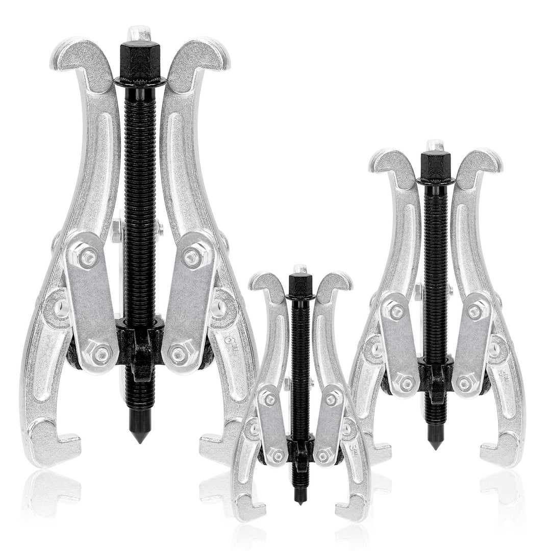 Swpeet 4 Stück 7,6 cm 10,2 cm 15,2 cm 3-Backen-Zahnradlager-Abzieher Entfernungswerkzeug Heavy Duty