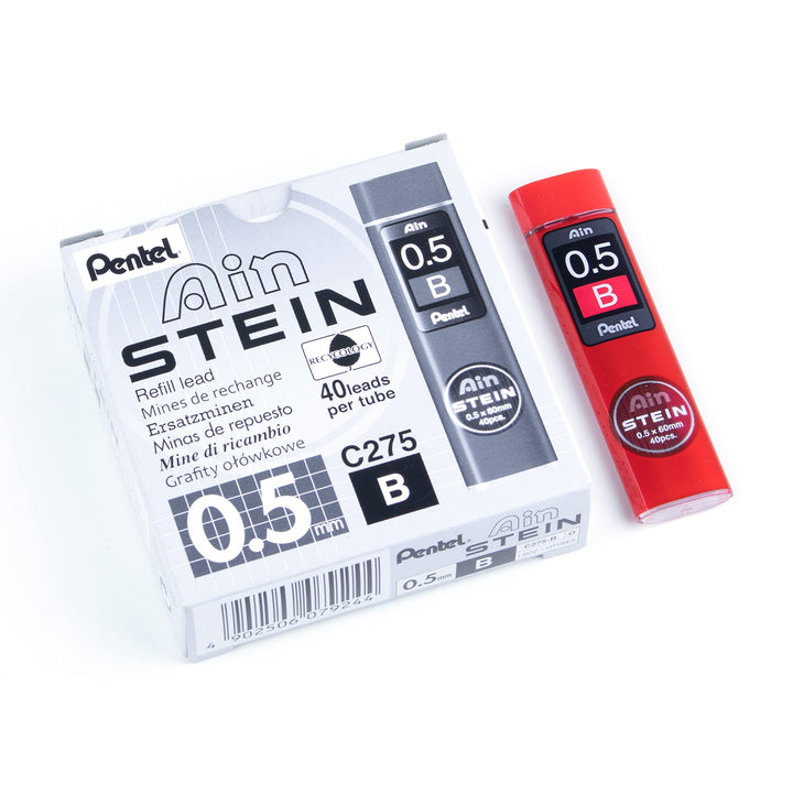 Pentel C275-BO Ain Stein Feinmine, Strichstärke 0.5 mm, Härtegrad B, 40 Minen je Dose, B