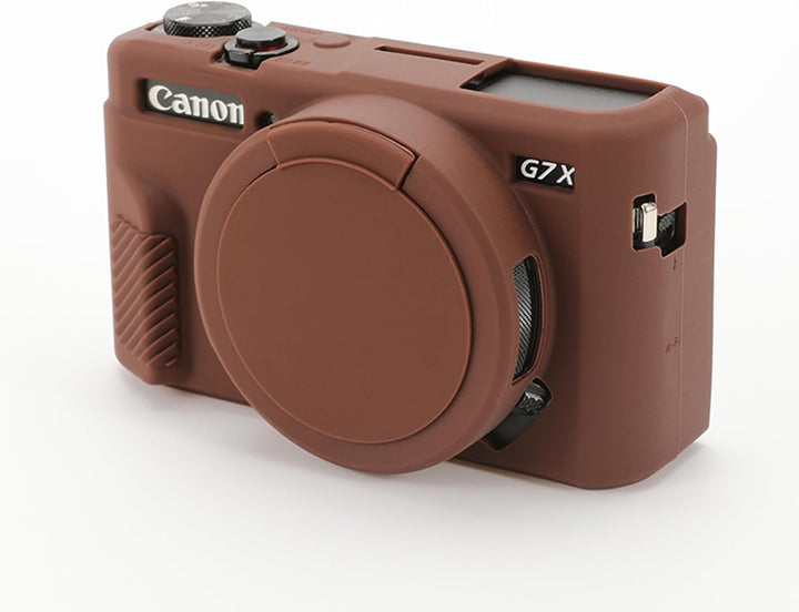 G7X II Kameratasche & LCD-Displayschutz-Zubehör-Set, weiche Silikonhülle für Canon Powershot G7X Mar