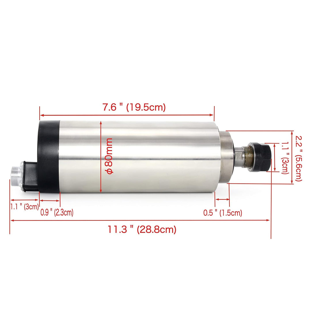 RATTMMOTOR 2.2kw Luftgekühlter Spindelmotor 220V Luftkühlung Frässpindel CNC Spindel Motor 4000rpm E