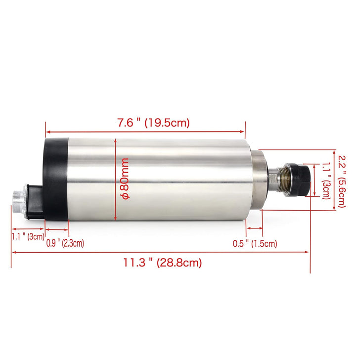 RATTMMOTOR 2.2kw Luftgekühlter Spindelmotor 220V Luftkühlung Frässpindel CNC Spindel Motor 4000rpm E