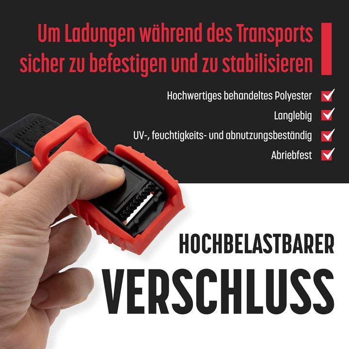 MAGMA Cambuckle Gurte | Lastgurt für Fahrrad, Gepäckträger, Surfbrett, Moto, Auto, Kajak und Träger