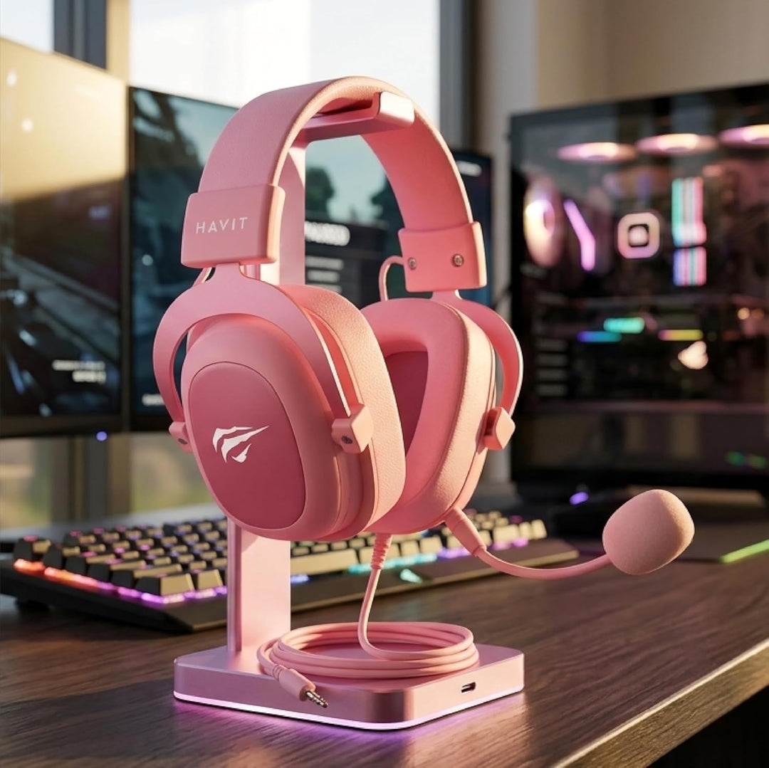 Havit H2002D GAMENOTE Gaming Headset mit Mikrofon - Gaming Kopfhörer mit Kabel - Hochmagnetische 50-