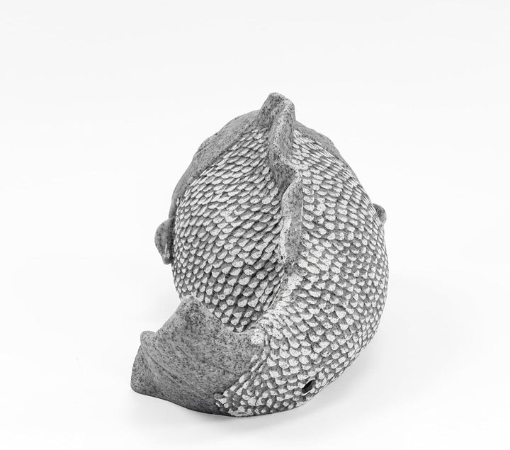 esotec Solar Wasserspeier Set Fisch, Teichpumpe, Teichfigur Gartenfigur Gartenstatue, Tauchpumpe, Ga