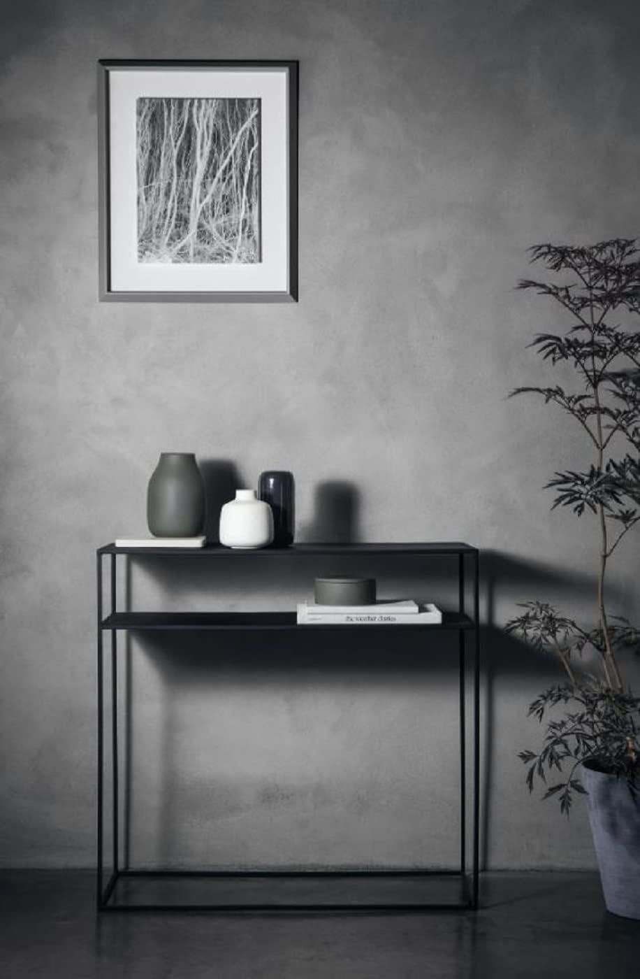 Blomus Coluna Pflanzgefäss, Dark Grey, One Size