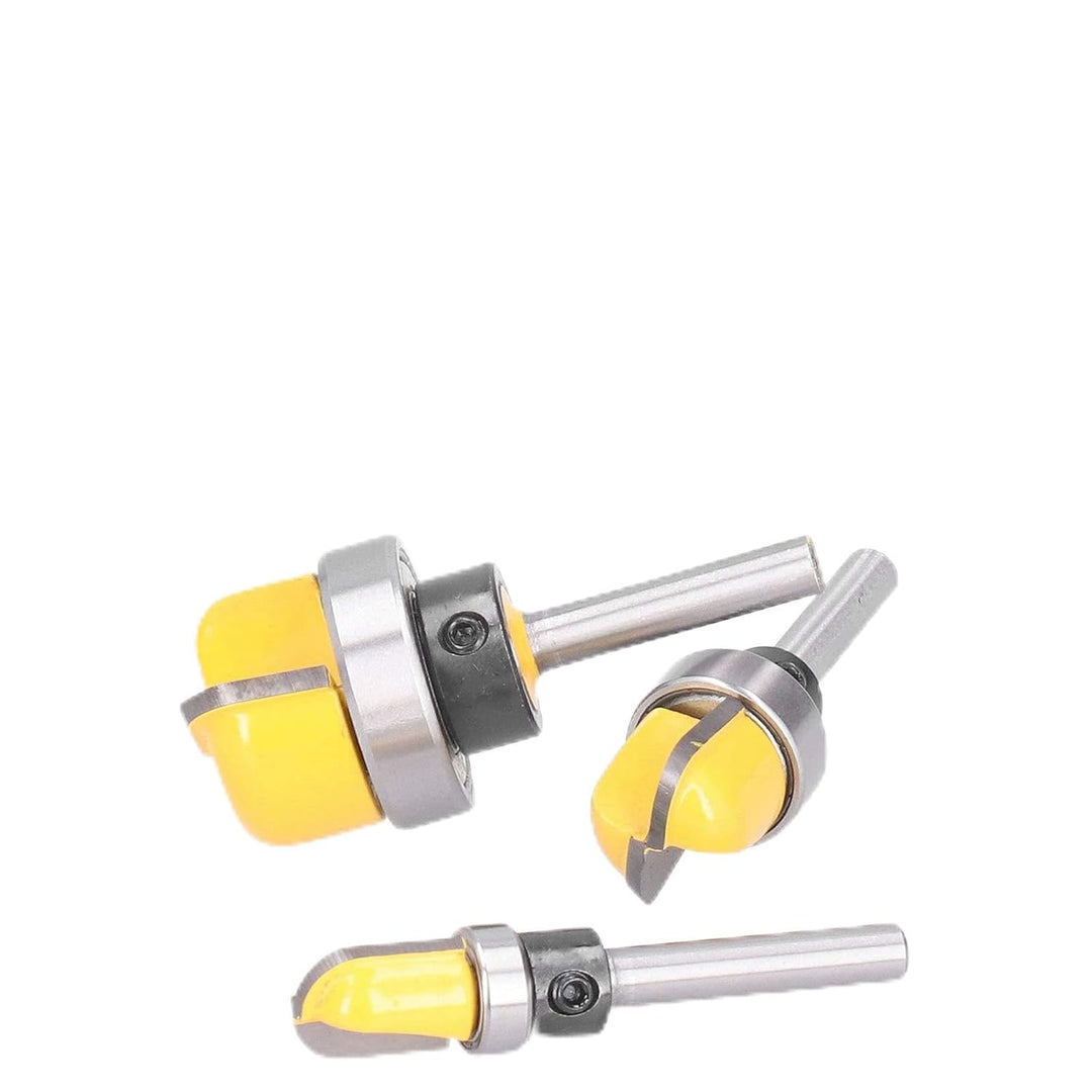 3pcs 6mm Shank Round Nose Router Bits Set Hochfester Core Box Router Bit Holzbearbeitung Fräswerkzeu