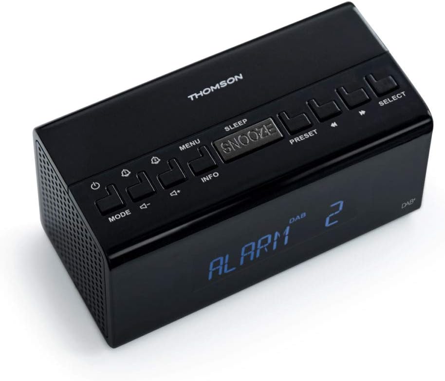 Dab + FM Radiowecker (Cr50dab) LCD-Display, Sleep-, Snooze- und Nap-Funktionen.