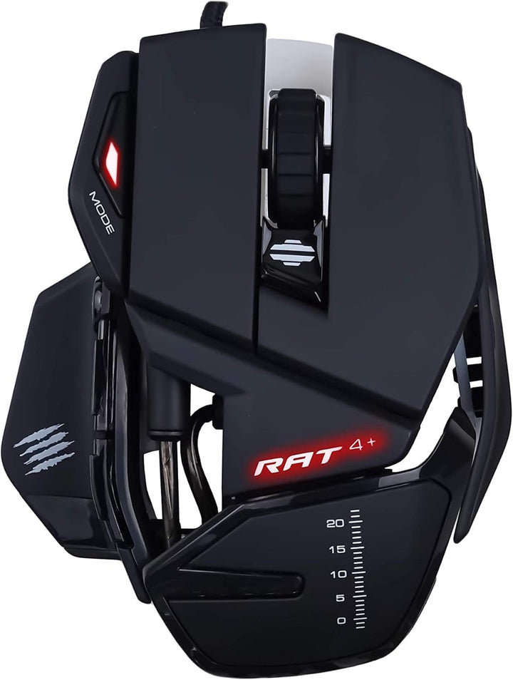 MadCatz R.A.T. 4+ Optical Gaming Mouse, Black R.A.T. 4+ Black, R.A.T. 4+ Black
