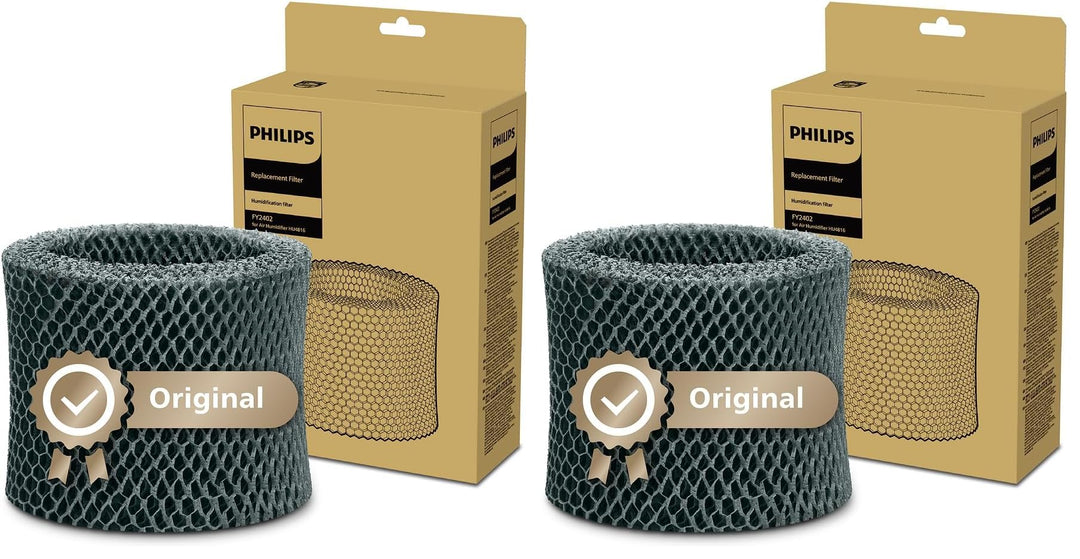 Philips FY2402/30 Original Ersatzfilter für Luftbefeuchter (HU4816) Grau (Packung mit 2) Grau Pack o