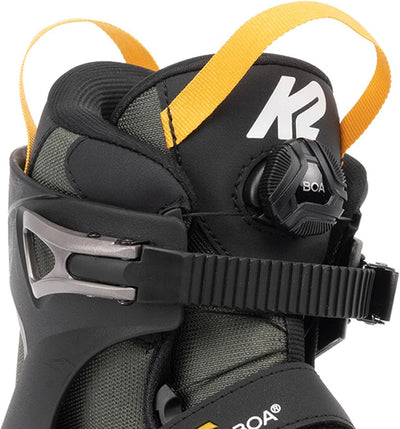 K2 Skate Herren F.i.t. 80 Boa Inline Skates EU: 38 (UK: 5 / US: 6) grey - mustard, EU: 38 (UK: 5 / U