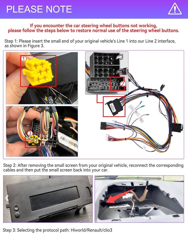 CAMECHO Android 15 Qualcomm Octa Core 4G+64G Autoradio für Renault Clio 3 2006-2012 mit Carplay Andr