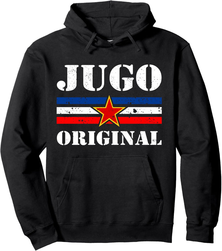 SFRJ Jugoslawien Design mit Jugo Original Flagge Pullover Hoodie