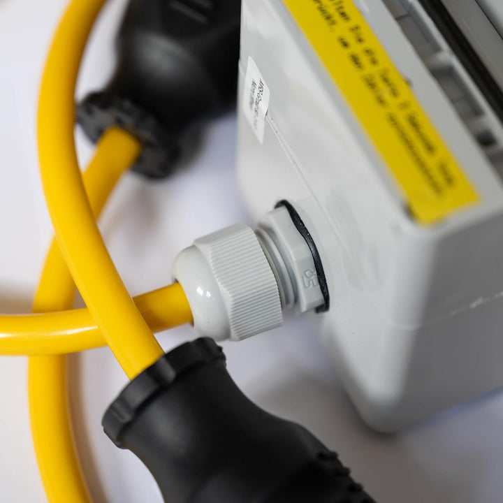 NAKA Stromzähler 16A Mobiler Digital Zwischenstecker Box Schuko Stecker Und Kupplung 1,5m 230V MID G