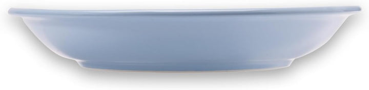 Suppenteller, Ø 22 cm, Eisblau glänzend, Geschirr handgemacht in Österreich, Eisblau