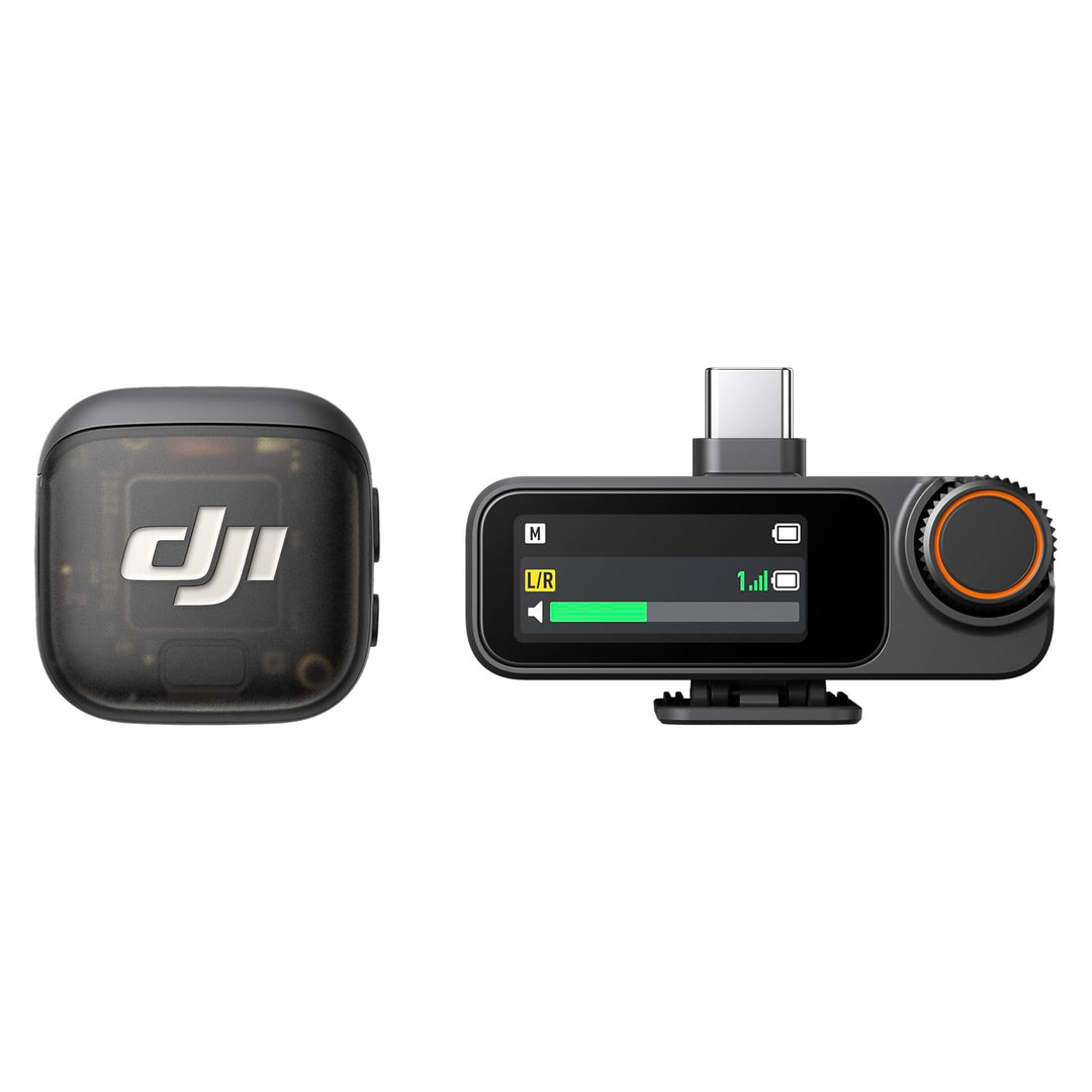 DJI Mic 3 (1 Sender + 1 Empfänger), drahtloses Lavalier-Mikrofon für iPhone/Kamera/Android, Ultralei