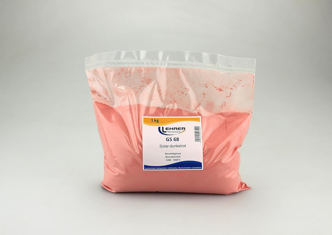 Steinzeugglasur KGS 68 Solar-dunkelrot, 1-kg-Pkg.