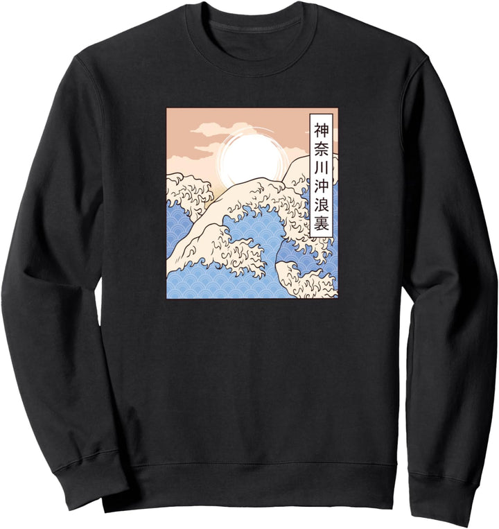 Die grosse Welle - Japanische Kunstgrafik Sweatshirt