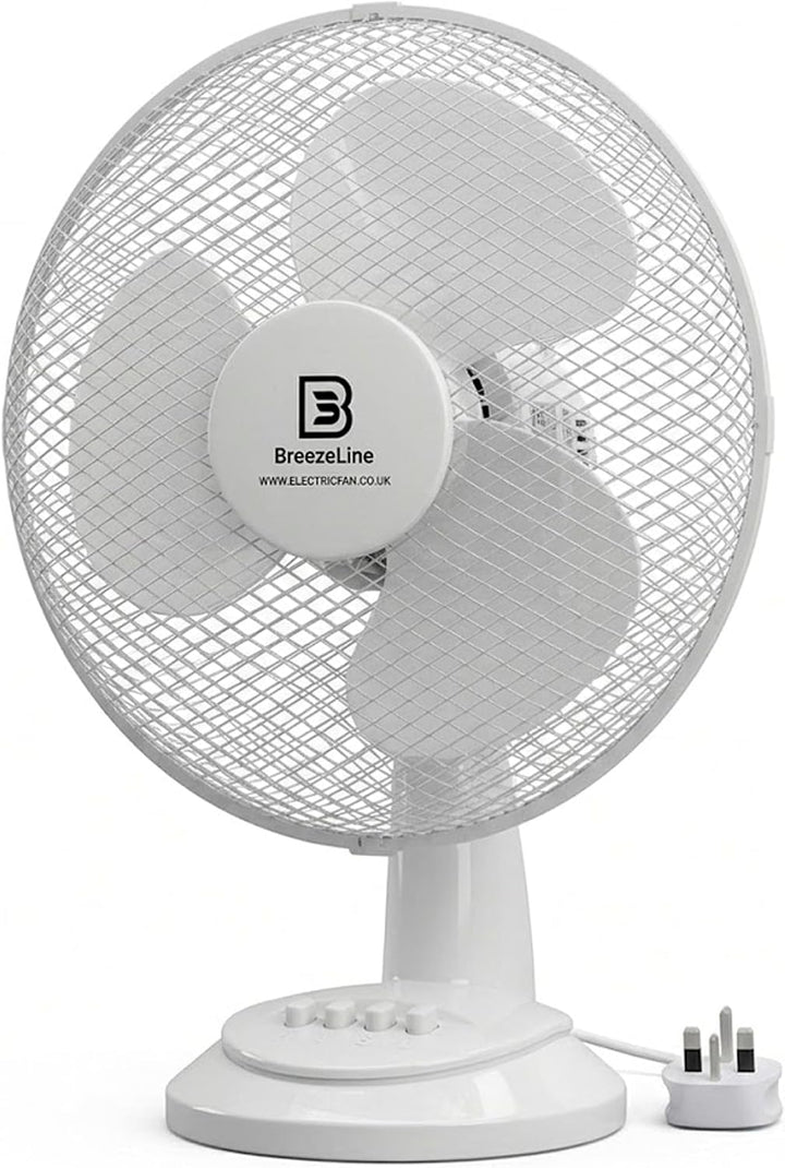 Tischventilator 30 cm mit EnergySilence 3 Geschwindigkeitsmodi 90° Oszillation 40° Neigung hochwerti