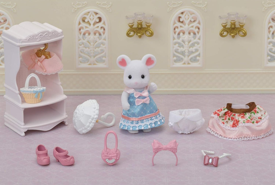 Sylvanian Families 5540 Mode Spielset mit Marshmallow Maus - Puppenhaus Spielset Einzeln, Einzeln