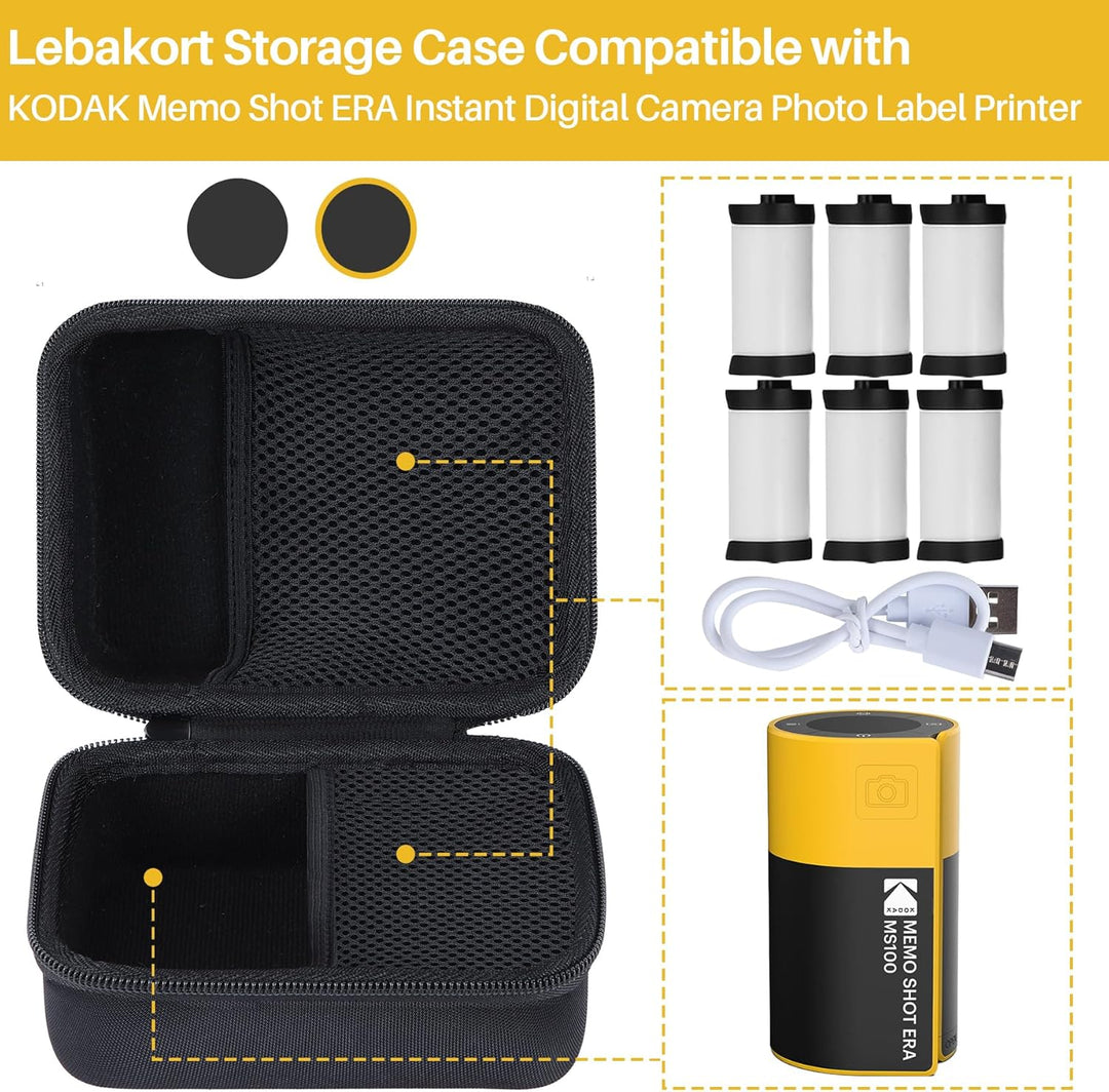 Lebakort Hart Schutz Hülle Etui für Kodak Memo Shot ERA Sofortbildkamera | Sofortbildkamera &amp; Foto-E