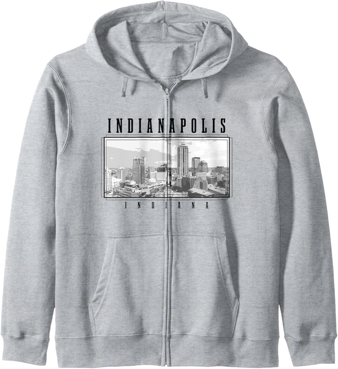 Indianapolis Indiana Vintage USA Souvenir Skyline Kapuzenjacke