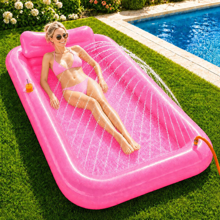 Shengruili 200x125CM Luftmatratze Wasser,Luftmatratze Pool Erwachsene,Pool Sofa Outdoor Aufblasbar,L