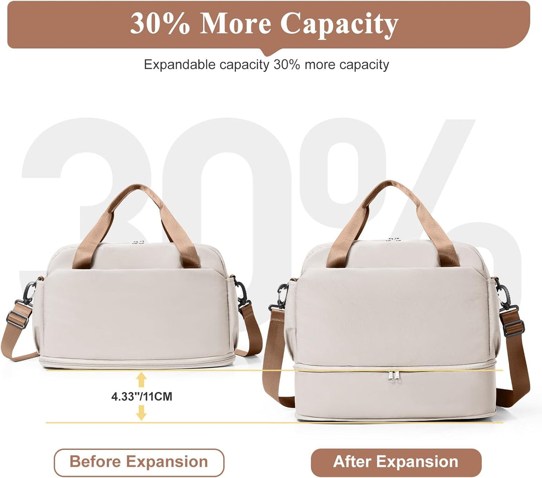 Reisetasche Damen 40x30x20 Ryanair Handgepäck Tasche Sporttasche Weekender Bag Schwimmtasche Wasserd