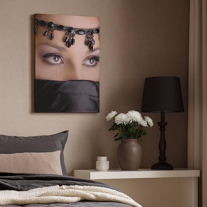 Bilder auf Leinwand 55x100cm Leinwandbild mit Rahmen Orient weiblich modell dekoration Gross Wanddek