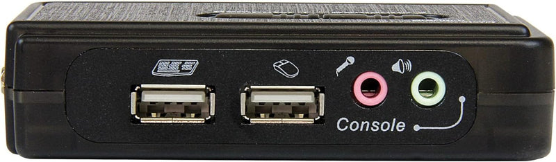 StarTech.com 2 Port USB KVM Switch Kit mit Audio und Kabeln - 2-fach USB VGA Desktop Umschalter inkl