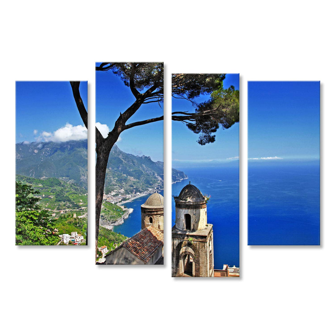 islandburner Bild Bilder auf Leinwand malerisches Italien - Ravello, Amalfi-Küste Wandbild, Poster,