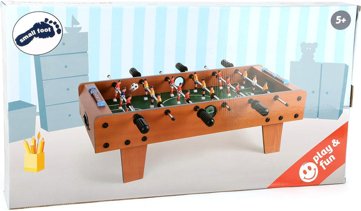 Small Foot Tischfussball aus Holz, Kicker-Tisch kann auf jeder Tischplatte platziert Werden, ab 5 Ja