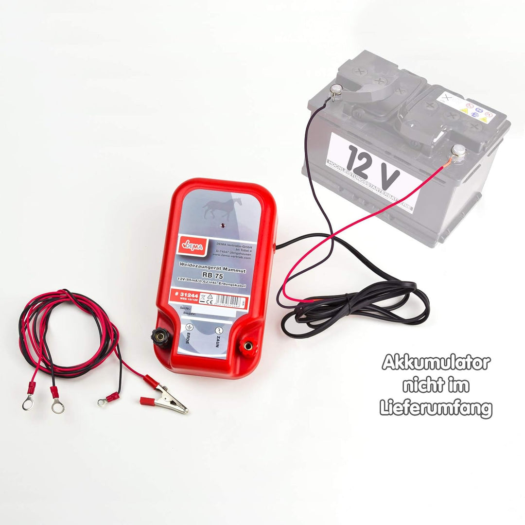 Weidezaungerät Elektrozaungerät Weidegerät Elektro Weide Zaun Mammut 12 Volt