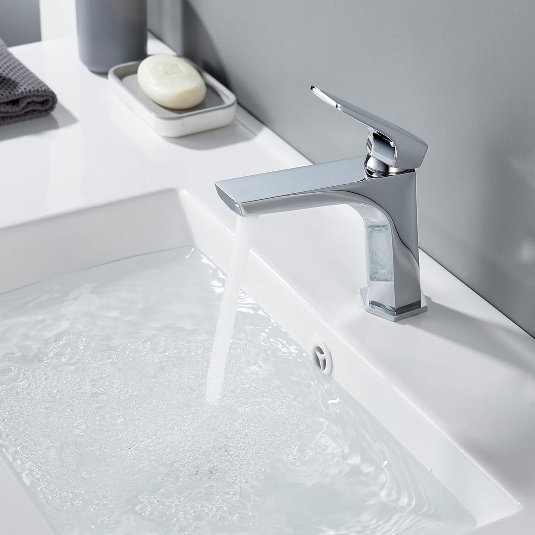 BELZ Wasserhahn Bad, Einhandmischer Waschtischarmatur, Armatur Badezimmer, Mischbatterie Waschbecken