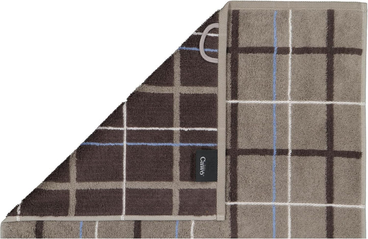 CAWÖ Home Handtücher Avenue Karo 339 Graphit - 73 Duschtuch 70x140 cm, Duschtuch 70x140 cm
