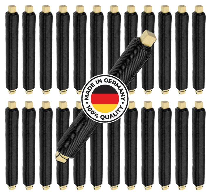 Weichgeglühter PREMIUM Blumendraht Made in Germany Ø0,65mmx38m je Stück | Äusserst biegsam, stabil &