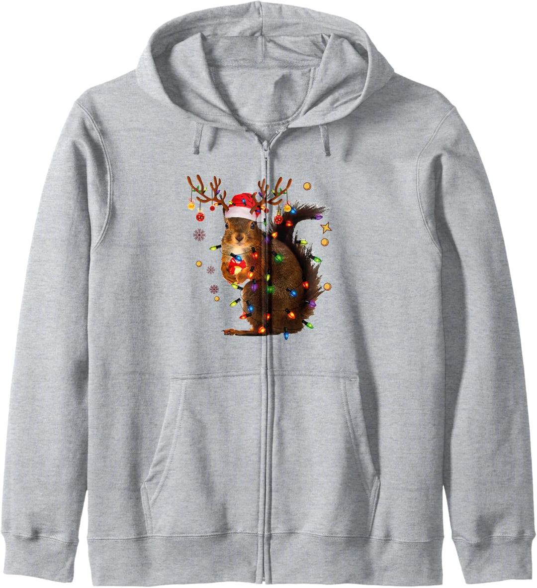 Lustiges Eichhörnchen hässliche Weihnachten Kapuzenjacke