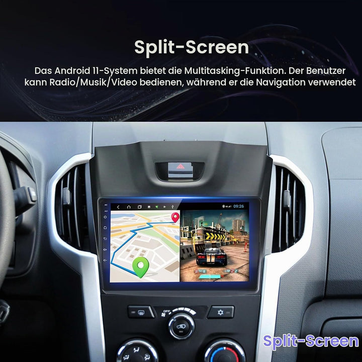 EZoneTronics Android 10.1 für Isuzu D-MAX 2012-2018, MU-X 2013-2017 Autoradio Stereo 9-Zoll-kapaziti