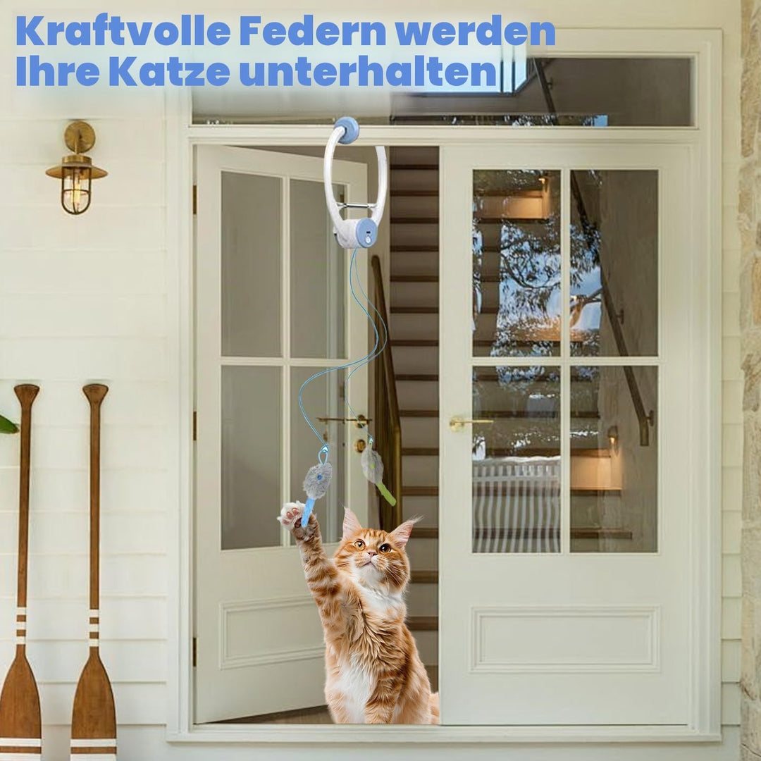 Automatisch Einziehbares Interaktives Spielzeug, Katzenspielzeuge Türrahmen Elektrisch, Elektrisches