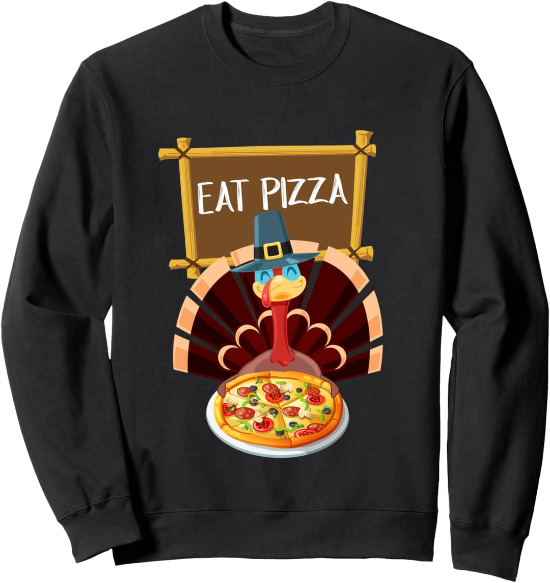 Speichern Sie eine Türkei Essen Sie mehr Pizza Lustige Vegan Sweatshirt