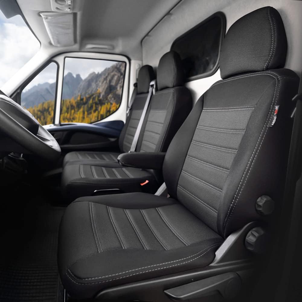 otoM Original Design Sitzbezüge aus Stoff 2+1 kompatibel mit Volkswagen Crafter/Man TGE 2017- (Stand