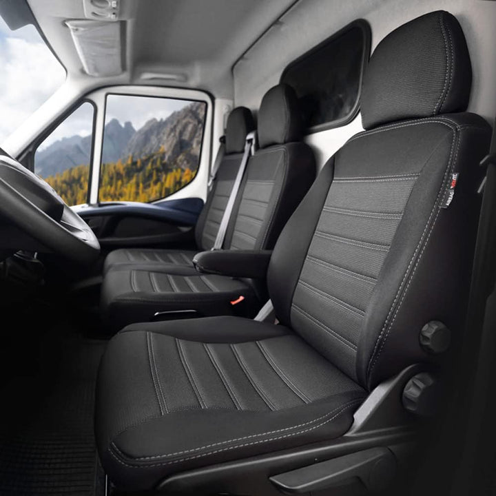 otoM Original Design Sitzbezüge aus Stoff 2+1 kompatibel mit Volkswagen Crafter/Man TGE 2017- (Stand
