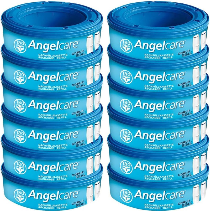 Angelcare Windeleimer Nachfüllpack Plus 12er Pack 12 Stück (1er Pack), 12 Stück (1er Pack)