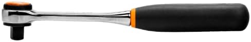 Neue Bahco Belzer Umschalt Knarre, Ratsche 1 cm (0,375 Zoll) 1cm Silber/Schwarz/Orange, 1cm Silber/S