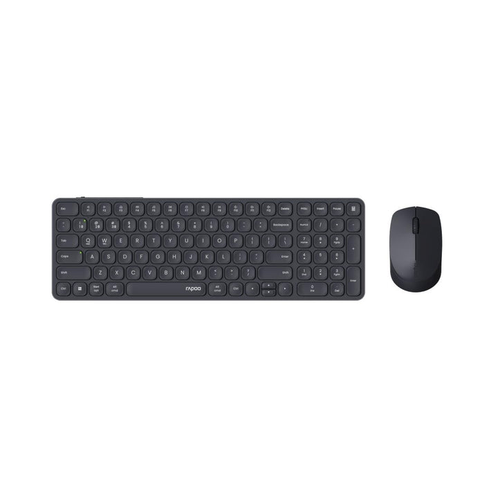Rapoo Bluetooth Tastatur Maus Set Kabellos 9710M QWERTZ Wireless Computertastatur Mouse Schnurlos Fu